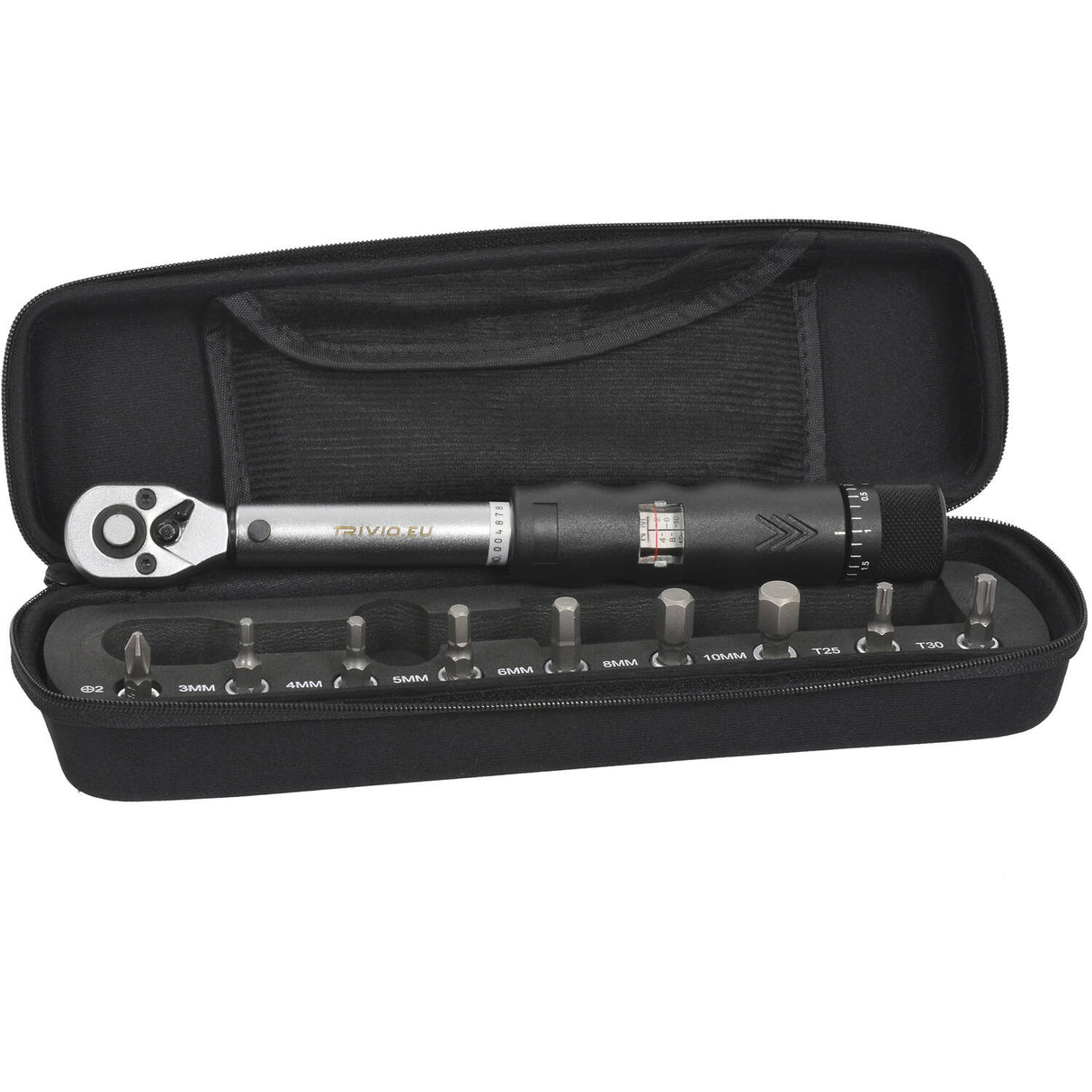 Trivio – Fahrradwerkzeuge Drehmomentschlüssel-Set 2–14 Nm 1 4 + Bit-Set