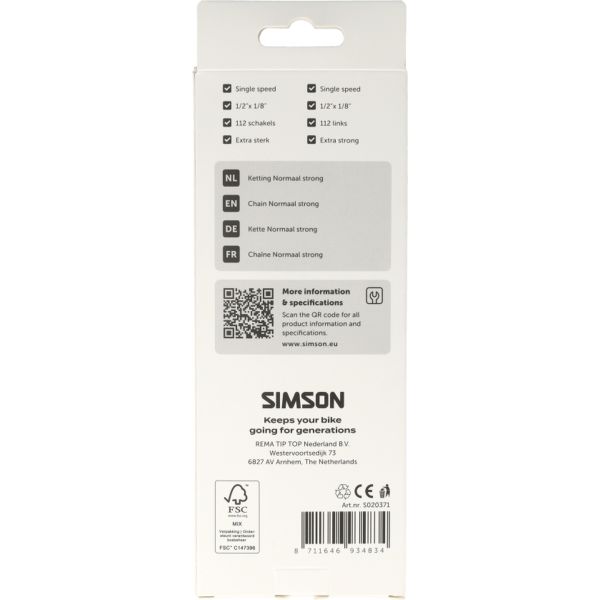 Simson ketting normaal strong