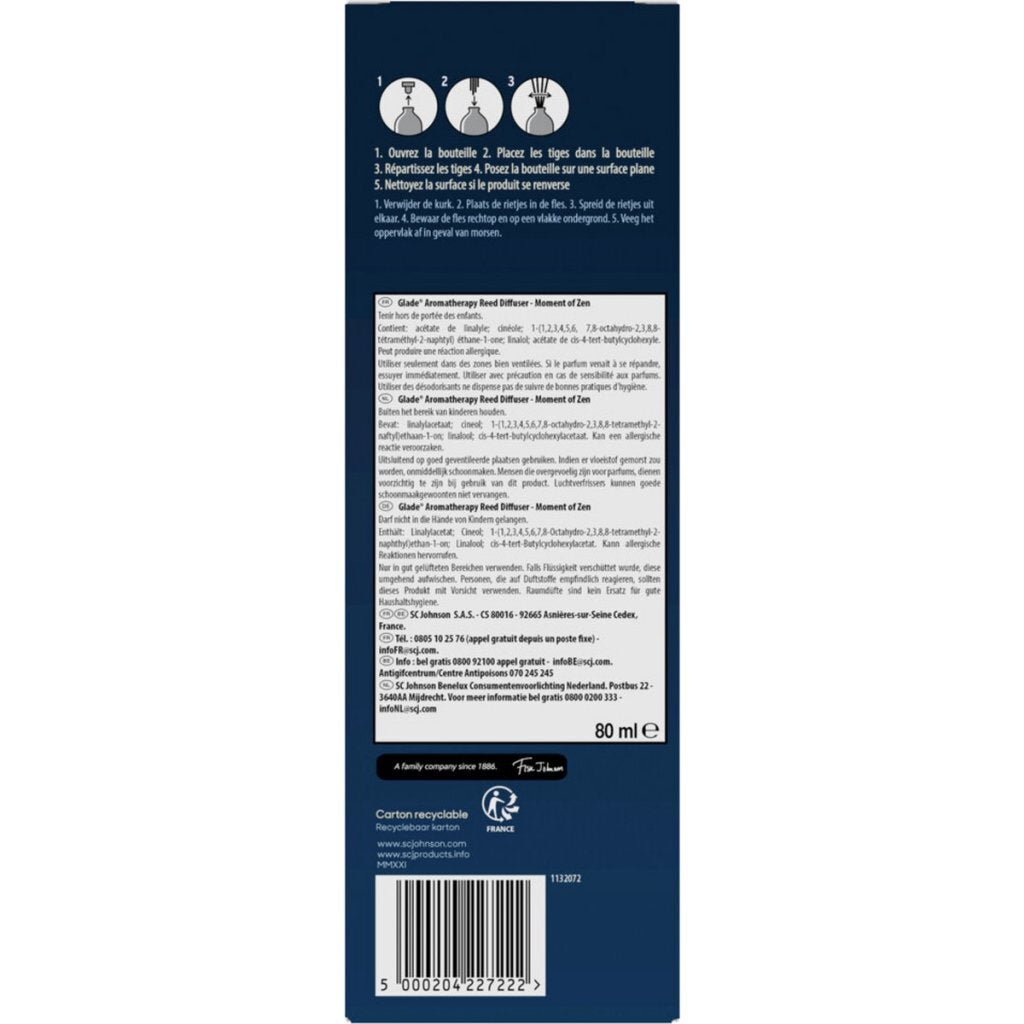Andere Marken Glade Aromatherapy Moment of Zen Duftstäbchen Lavendel Sandelholz 80 ml