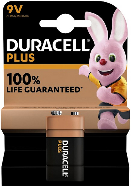 Duracell plus alkalisch 100% 9V 6lr61 jeweils