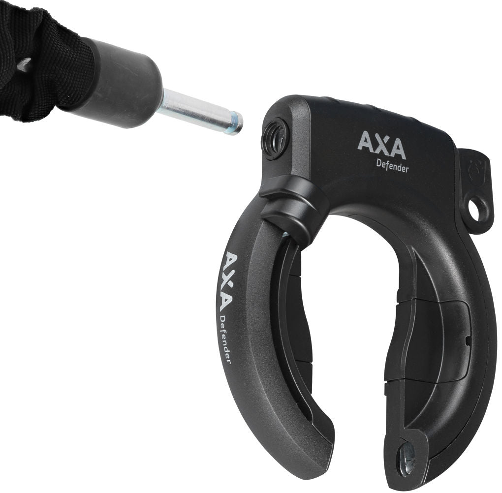 Axa Ring Lock Defender retrattile con tasto rimovibile nero