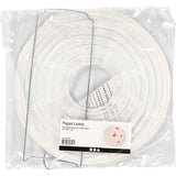 Creativ Company Reispapierlampe, rund, D 20 cm, weiß, 1 Stück