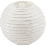 Creativ Company Papierlampe, rund, D 7,5 cm, weiß, 10 Stück 1 Box