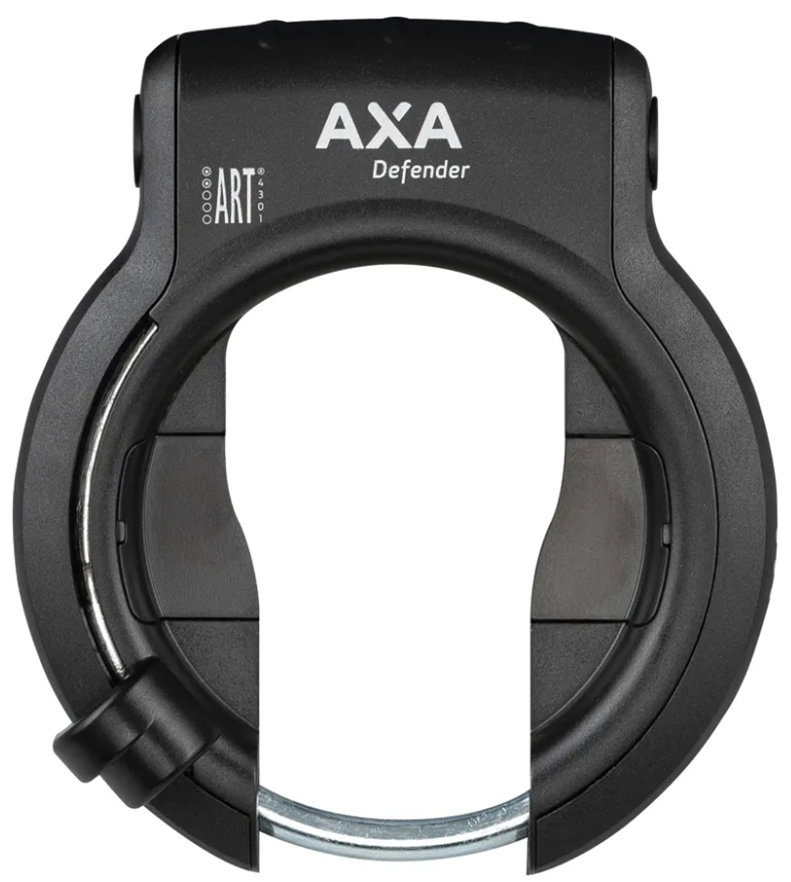 Axa Defender Frameslot, 12 Sicherheitsstufen, Art 2 Sterne, flexible Montage, mattes Schwarz