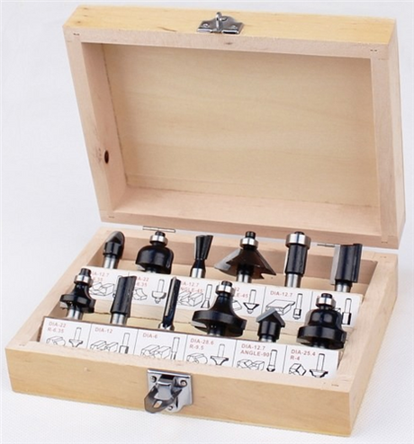Hikoki Zubehör HM-Fräser-Set 8 mm (12 Stück) – 500507