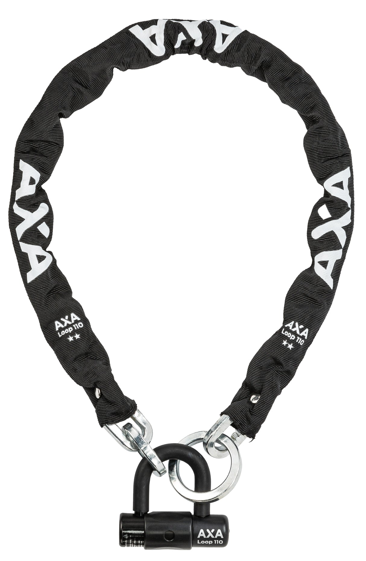 Axa Slot Chain Disc Lock Loop 110 Art ** Schwarz