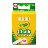 Crayola anti-fabric chalks 12 pieces white