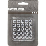 Creativ Company Kulleraugen, D 10 mm, 25 Stück 1 Box