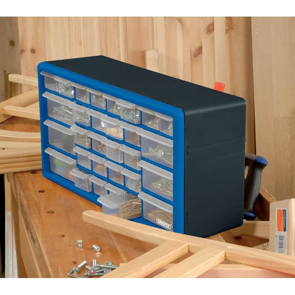 Draper Tools Draper Tools Box de almacenamiento de herramientas 30 Cajones Azul 12015