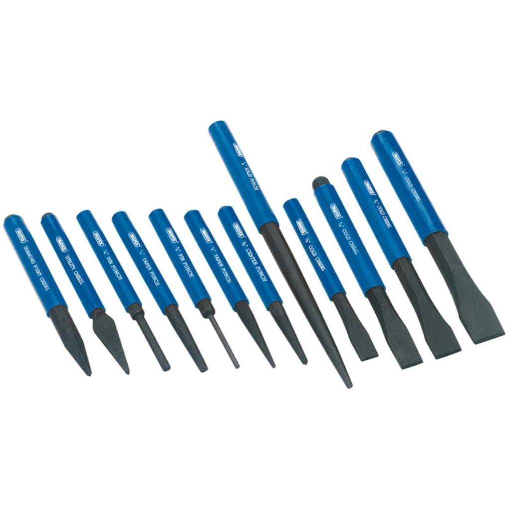 Tools Draper Draper Tools Cold Chisel et Drevel Set Blue 12-DLG 26557