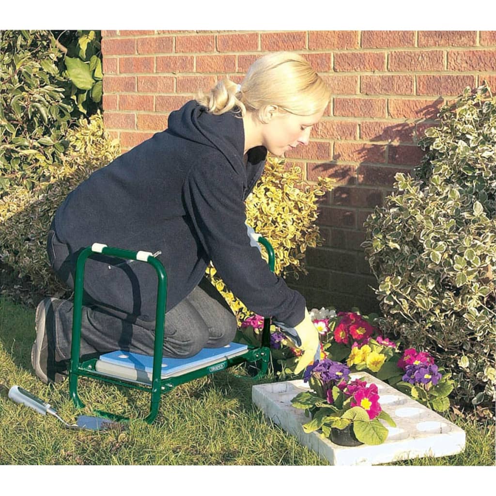 Draper -Werkzeuge faltbare Gartenbank Kniebank Green Iron 64970