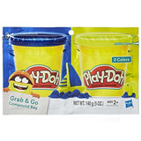 Play-doh grab and go compound bag + 2 kleuren klei