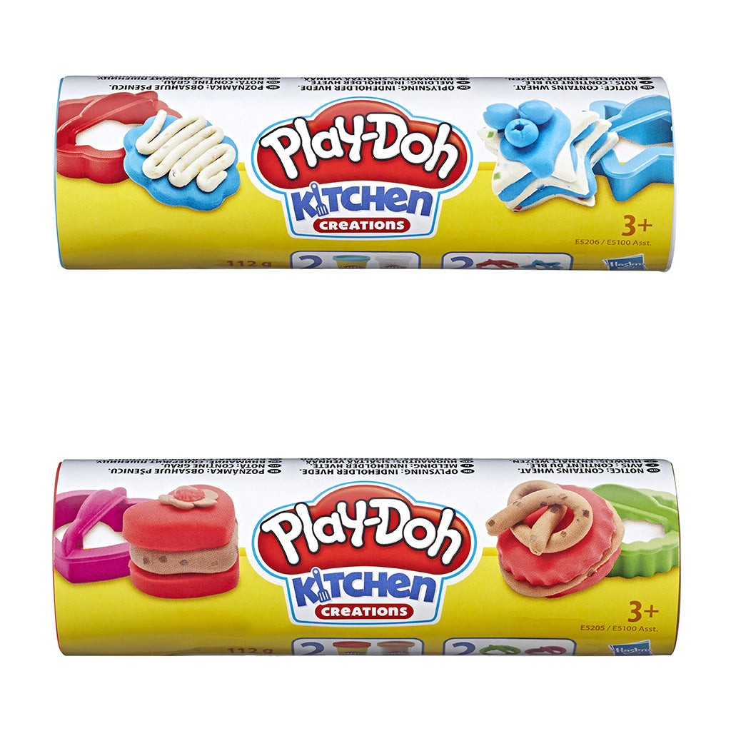 Play-doh kitchen creations koekjestrommel met 2 kleuren klei verschillende kleuren