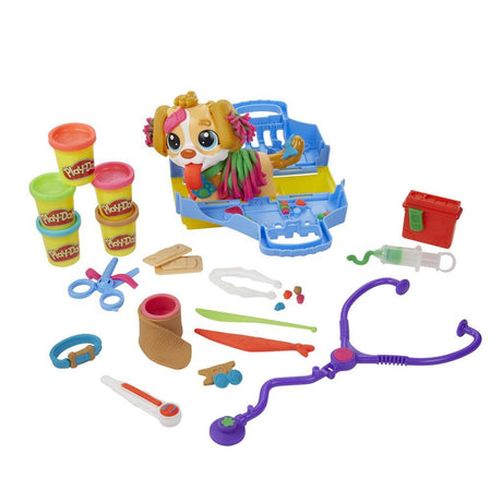 Play-doh Veterinär-Spielset – Modelliermasse – inklusive 5 Töpfe – Basteln für Kinder
