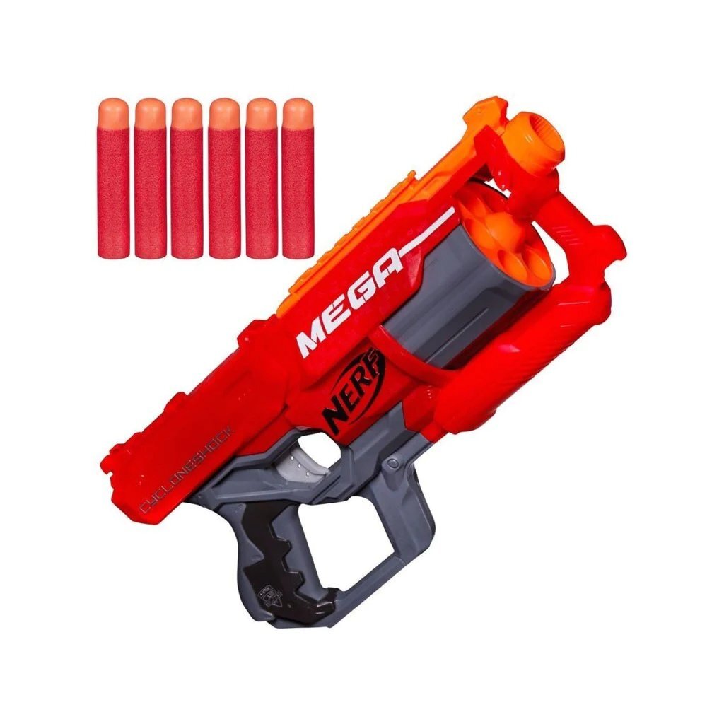 Nerf Cycloneshock Blaster + 6 fléchettes