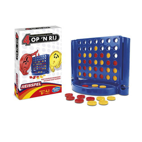 Hasbro 4 in one row travel game