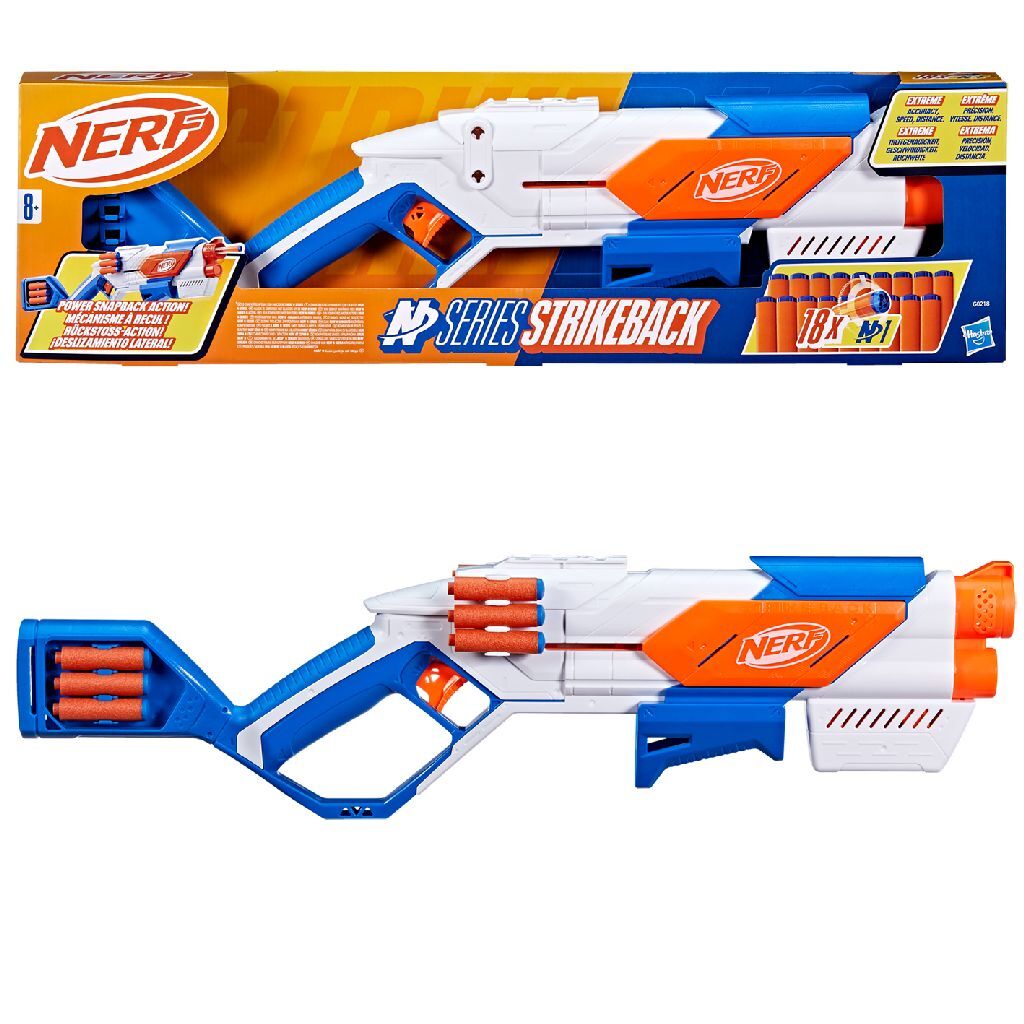 Nerf N Series Strikeback Blaster + 18 fléchettes