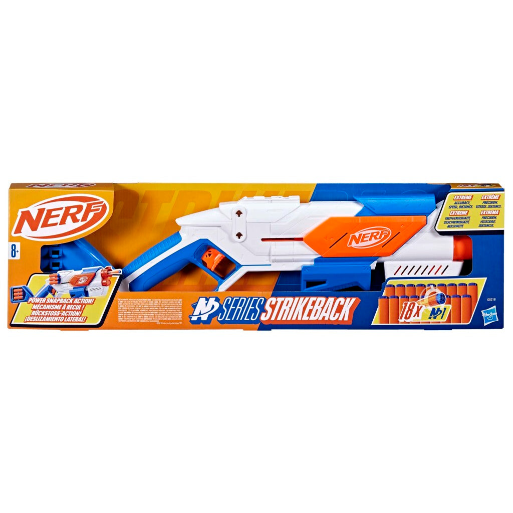 Strikeback-Blaster der Nerf N-Serie + 18 Darts