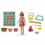 Play-Doh-Set Barbie-Blumen und Fransen – Puppenkleidung herstellen – Modelliermasse
