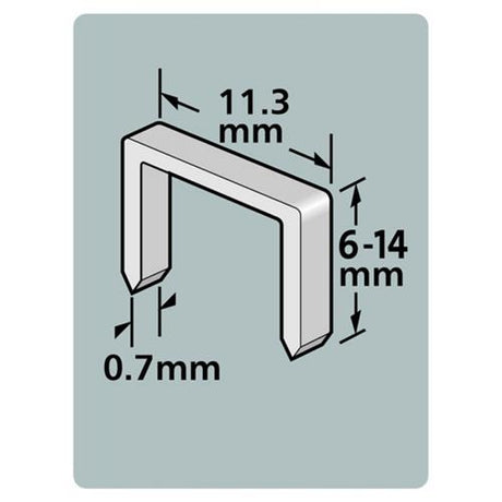 Dutack Heftklammern Serie 53 10 mm CNK 1000 Stück