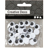 Creativ Company Kulleraugen, nicht selbstklebend, D 12 mm, 30 Stück 1 Box