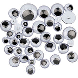 Creativ Company Kulleraugen, zum Aufnähen, zum Aufnähen, D 8-20 mm, 24 div. 1 Box