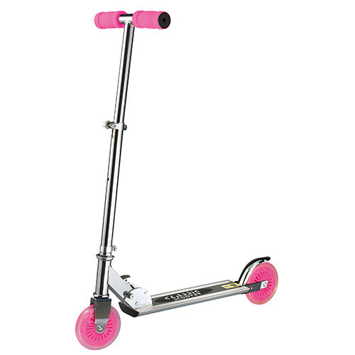 Nouveau scooter classique de base rose en aluminium