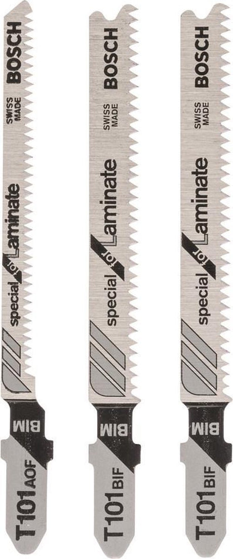 Bosch - 3-teiliges Stichsägeblatt-Set T-Schaft (2; t 101 bif); (1; t 101 aof)