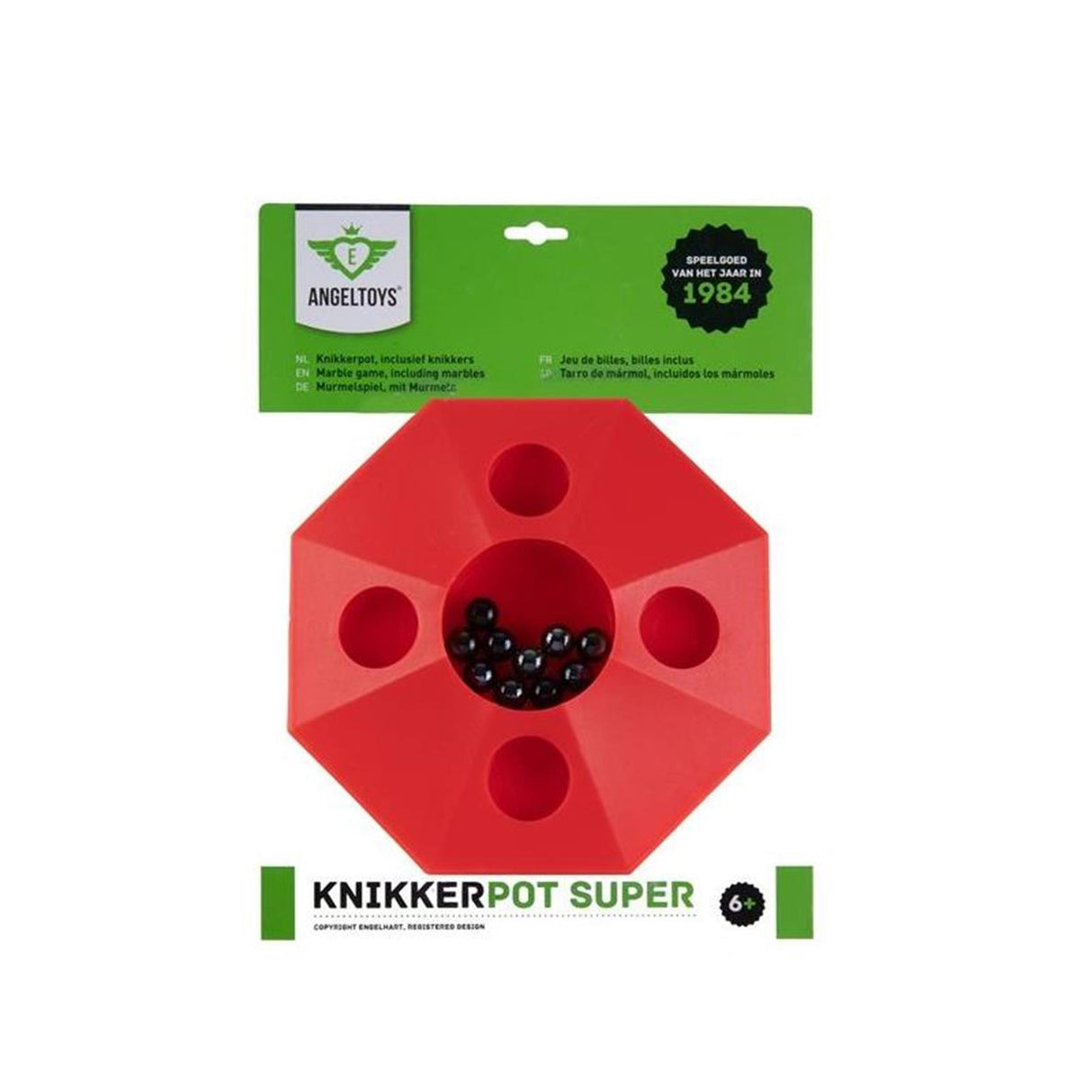 Engelhart Super-Marmortopf mit 10 Murmeln Oslash; 22 cm