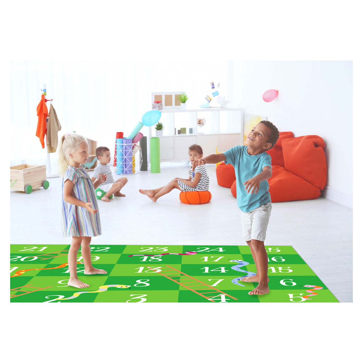 Achoka Play Rug Snakes and Ladders, 200x200cm