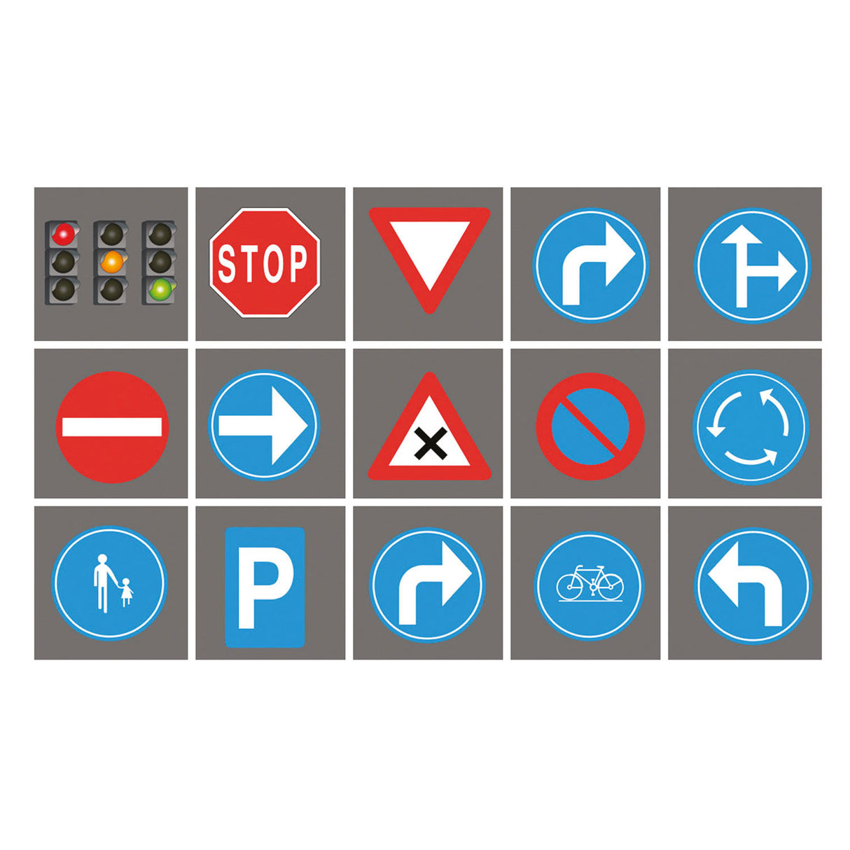 Achoka Road Signs Fliesen spielen Kleid, 15st.