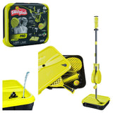 Swingball Pro-Tennispfosten mit All-Surface-Basis schwarz gelb
