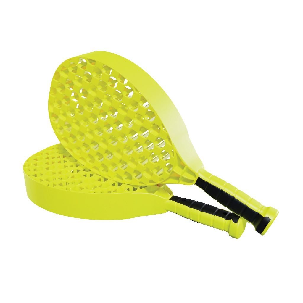 Swingball Pro-Tennispfosten mit All-Surface-Basis schwarz gelb