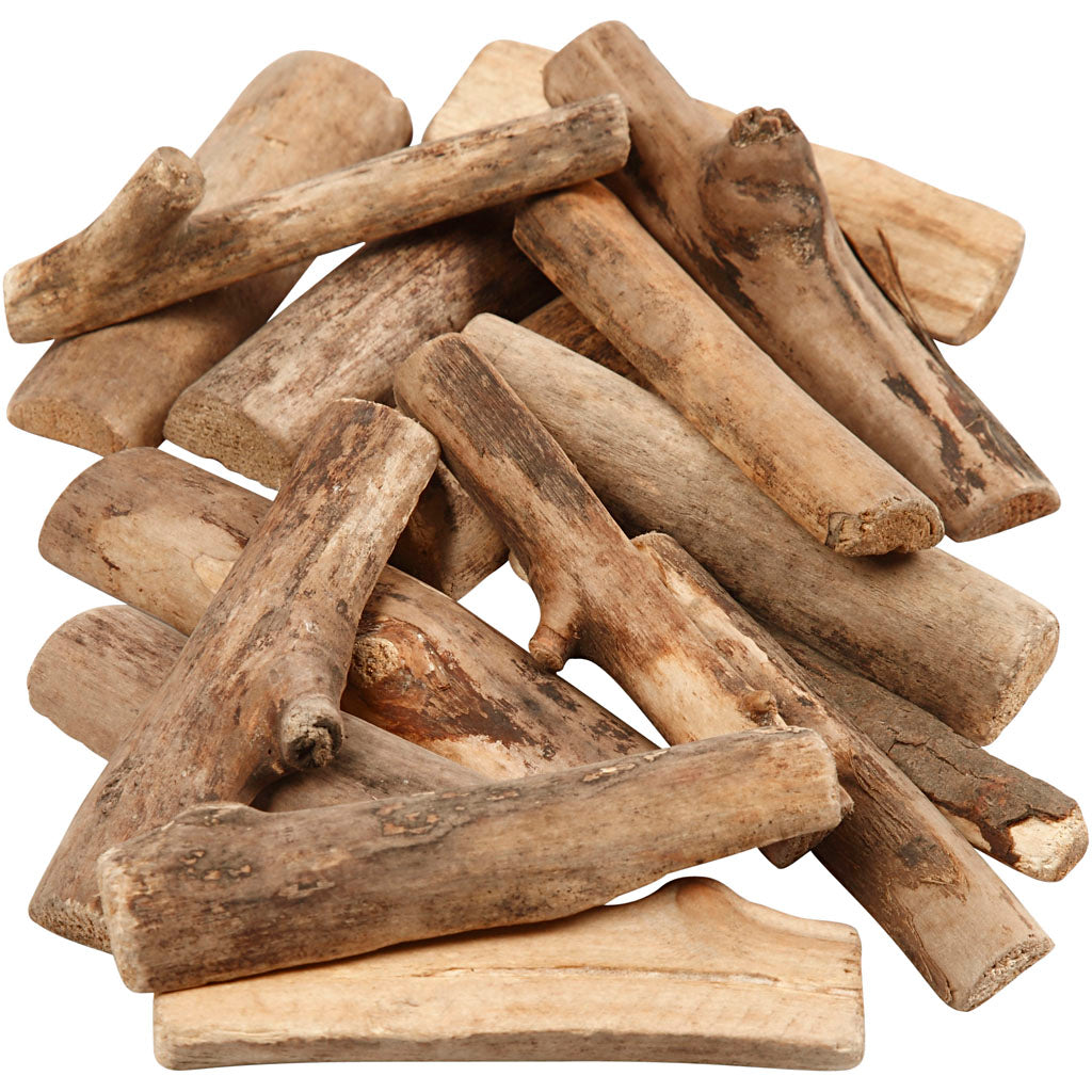 Creativ Company Holzmischung, L: 6-14 cm, Stärke 15 mm, 610 gr 1 Karton
