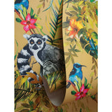 Niederländische Wandverkleidung Wallpaper Lemur Oker
