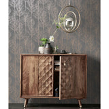 Hollandske Wallcoverings Dutch Wallcoverings Tapet Rhea Trees Gray and Rose Gold Colored