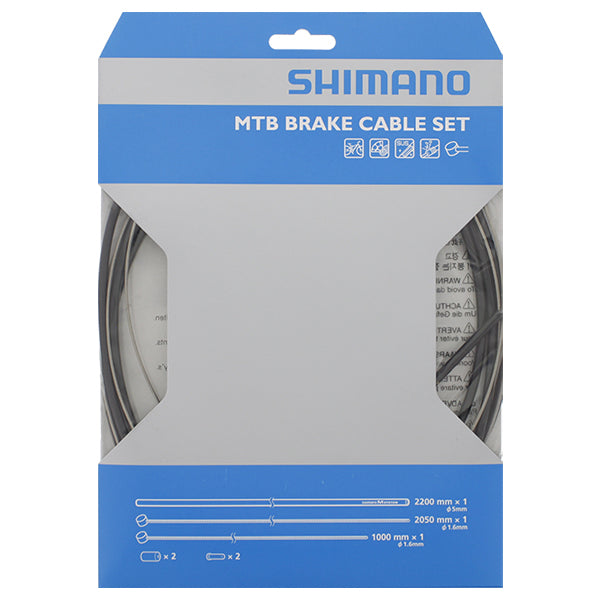 Shimano brake cable set MTB stainless steel black