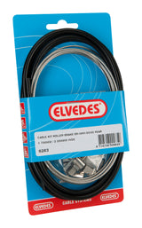 Elvedes Rollerbrake Cable Kit BR-IM41 50 53 1700mm 2250mm Rustfrit stål sort (på kort)