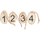 Creativ Company Holzscheiben mit Adventsfiguren, 4 Stück, 1 Box
