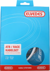 Zestaw kabli przełącznika Elvedes ATB Race Complete - White (w pudełku)