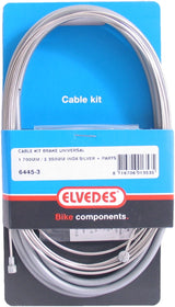 Brzdový kabel Elvedes Set 1700 2350 mm z nerezové oceli stříbrná šedá