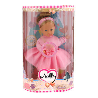 Ottosimon tanzende Puppe Molly 40 cm mit Musik- und Liederspielzeug.