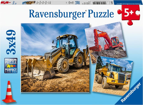 Ravensburger Puzzle Baufahrzeuge 3x49