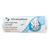 1063322 - vuilzakken transpar. 25l 50st | 10 stuks