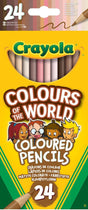 Crayola – Farben der Welt – Buntstifte – 24 Farben – für Kinder