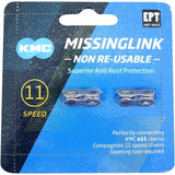 KMC Bicycle Chain MissingLink 11 NOPT Silver 5,65mm Ikke genanvendelig