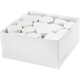 Creativ Firmenboxen im Displaykarton, H: 5 cm, T 10-12 cm, weiß, 27 Stück 1 Box