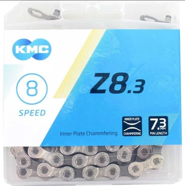 KMC BZ08NG114 Bicycle chain 6 7 8-speed silver gray