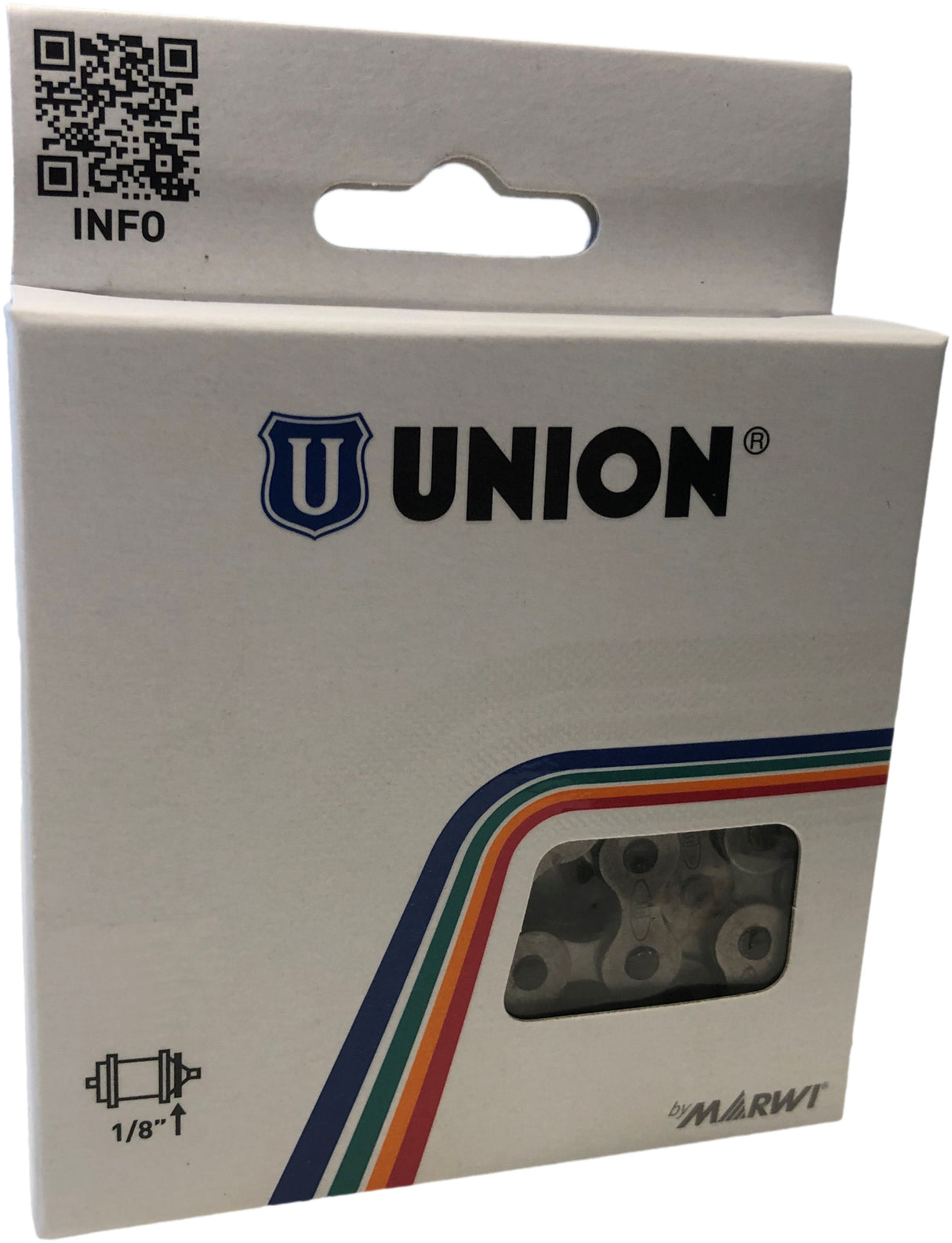 Union Anti Roes chaîne de vélos 1 2x1 8 112 Schakels Titanium Gray