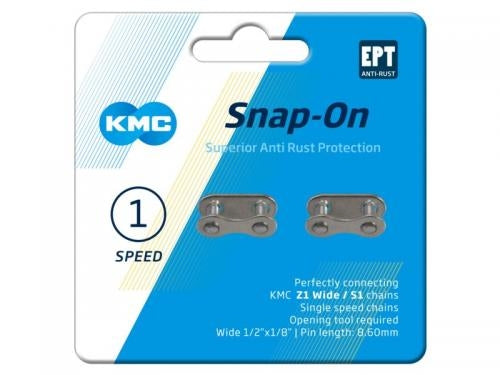 KMC -Kettenschalter - Snap -on - 1 8 - 8,60 mm - Silber